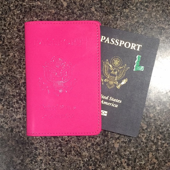 Other - Passport cover hot pink - new without tags